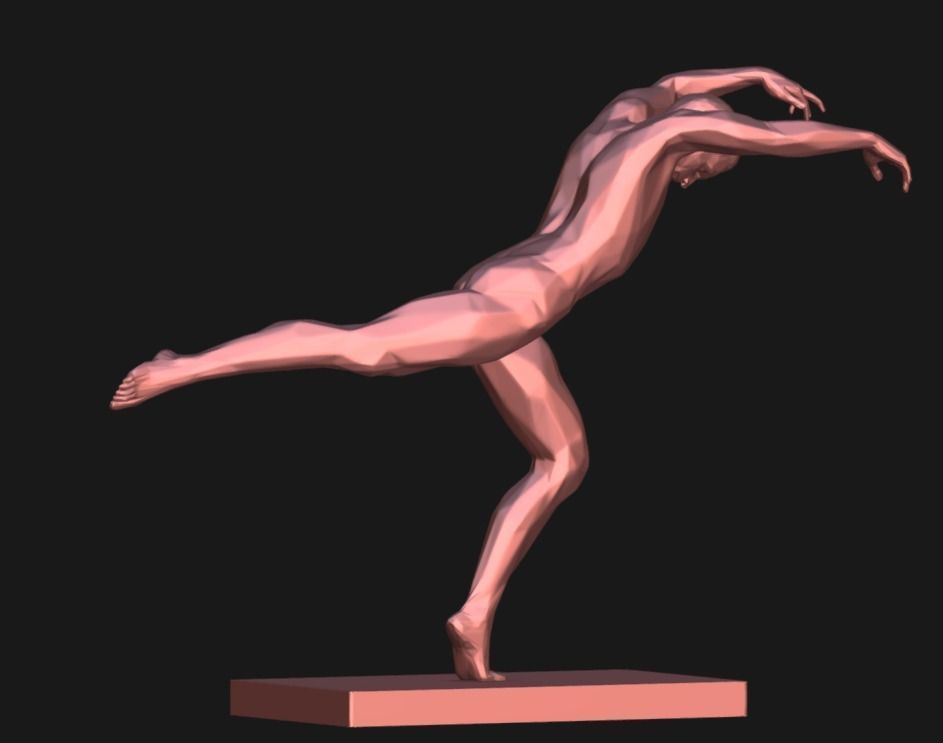 Man Dancing 3D print model_1
