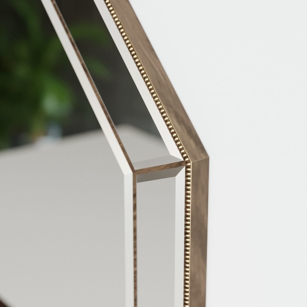 Modern Mirror Console 3D model_3