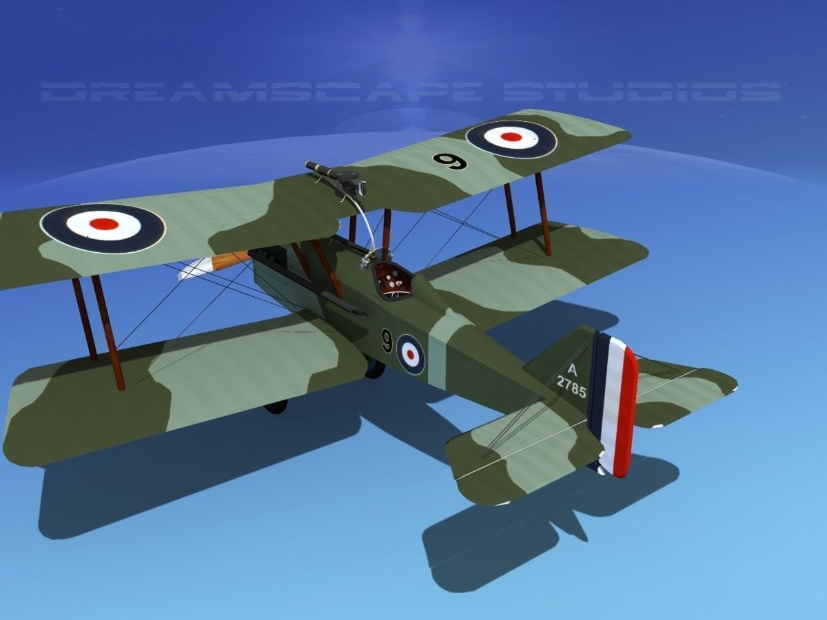 RAF SE-5A Fighter V11 3D model_7