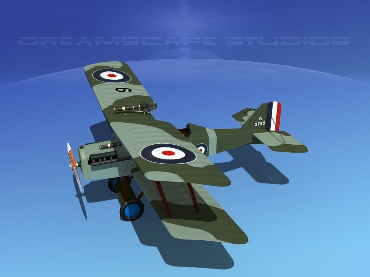RAF SE-5A Fighter V11 3D model_9