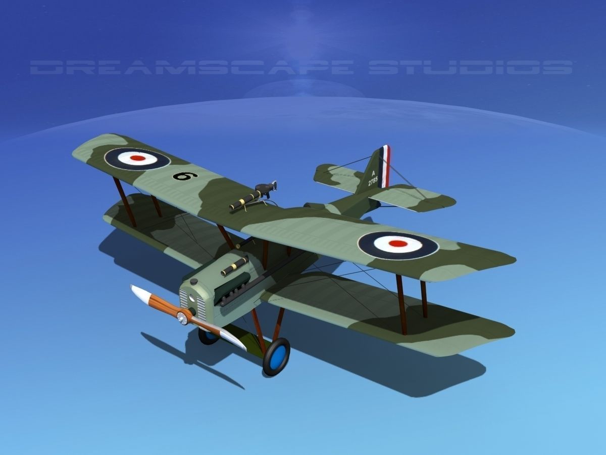 RAF SE-5A Fighter V11 3D model_10