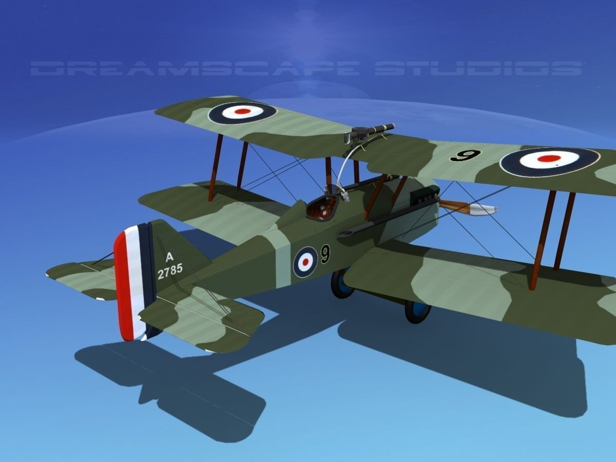 RAF SE-5A Fighter V11 3D model_5