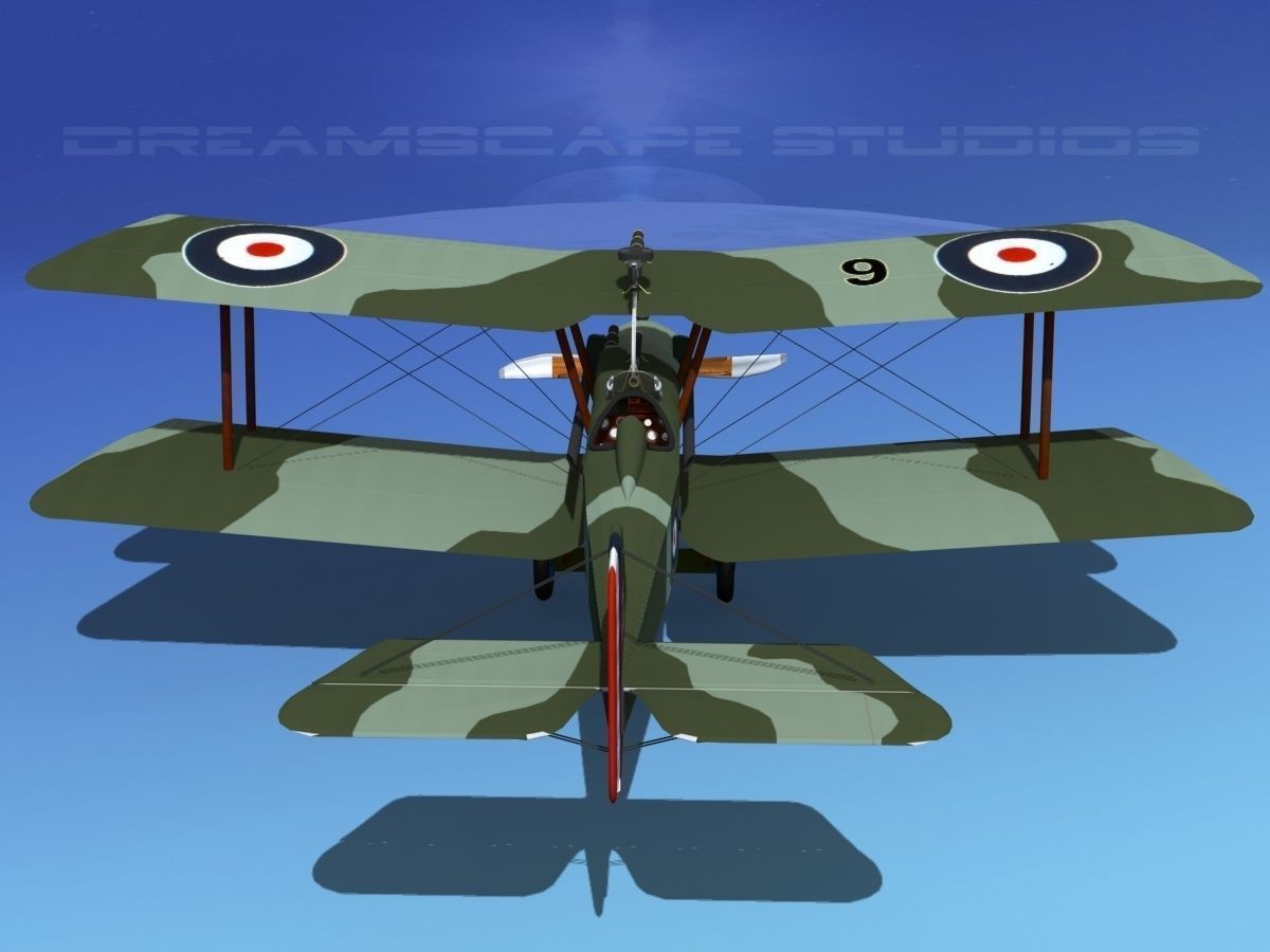 RAF SE-5A Fighter V11 3D model_6