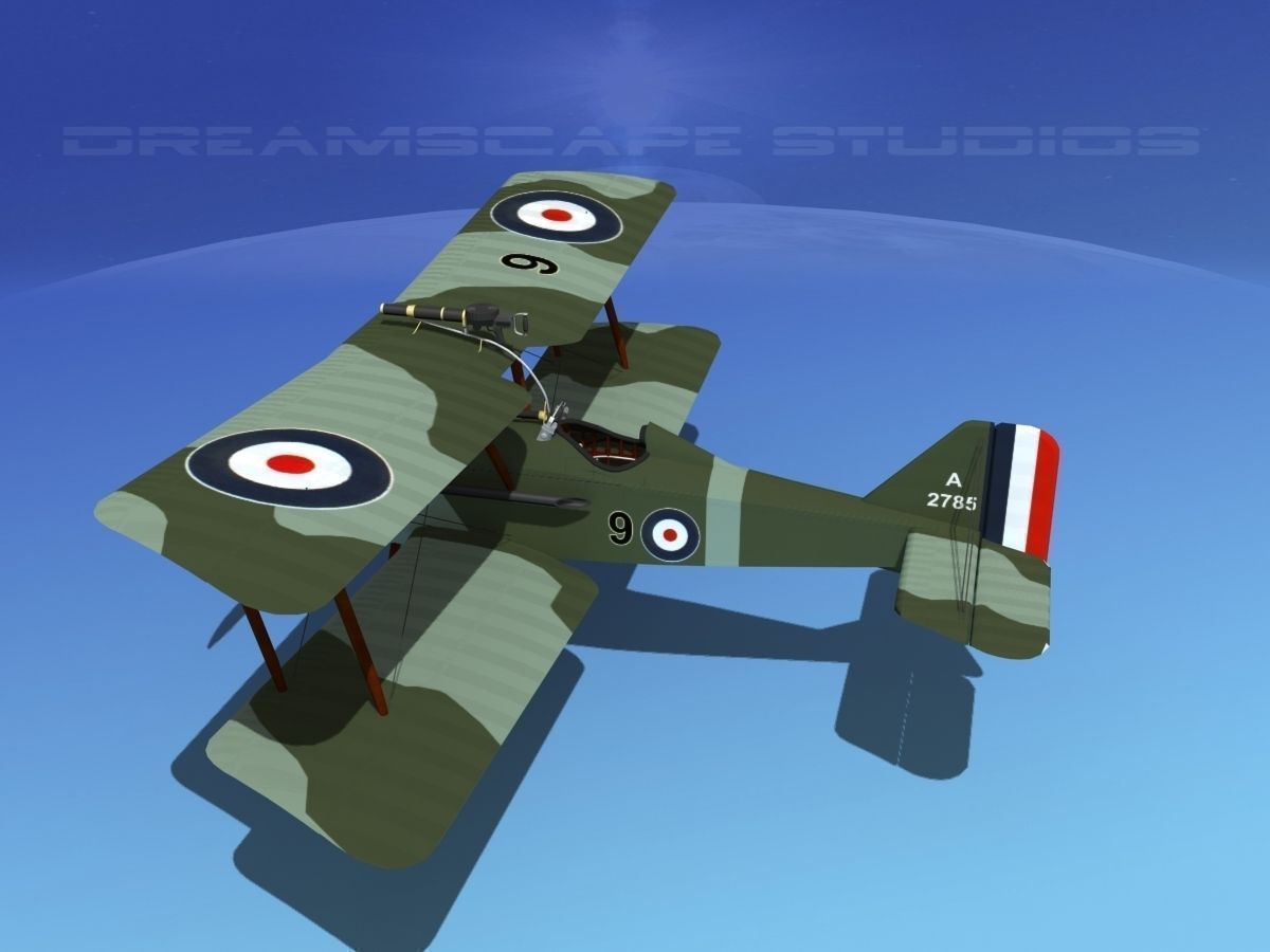 RAF SE-5A Fighter V11 3D model_8