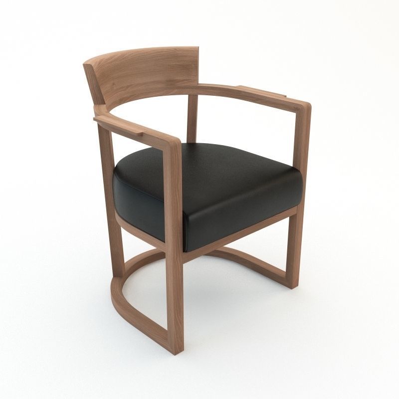 Barchetta Armchair 3D model_3