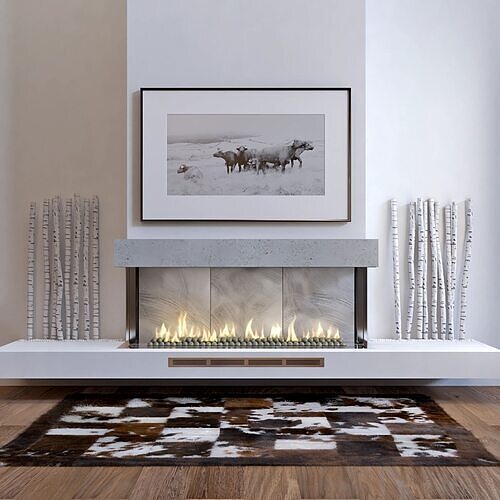 PLANIKA Valentino 1300 02 with ANIMATED FIRE 3D model