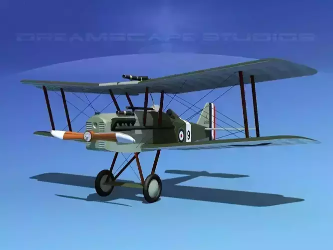 RAF SE-5A Fighter V12 3D model