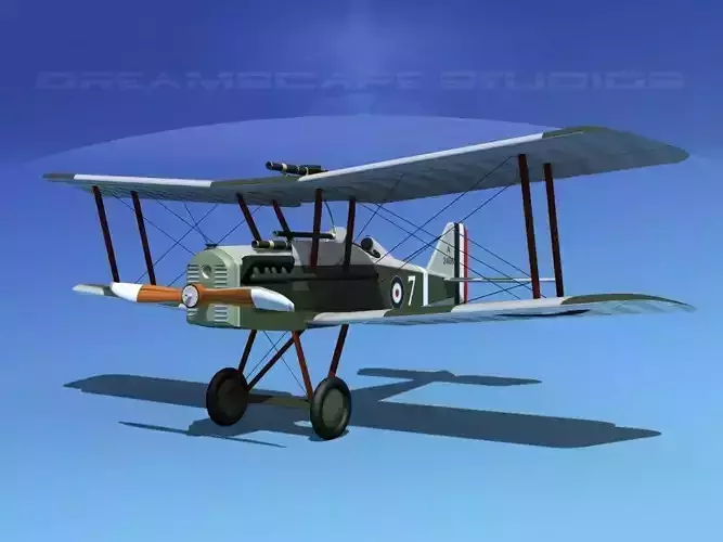 RAF SE-5A Fighter V14 3D model