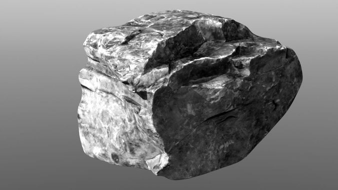 Rock low poly 3D model Low-poly 3D model