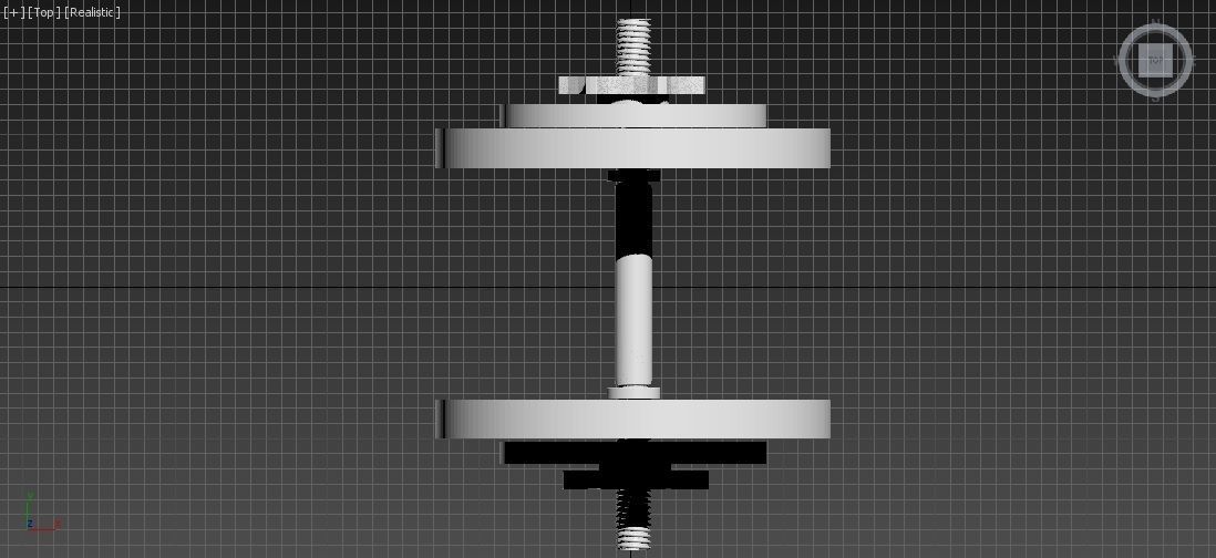 Adjustable Dumbbell - 16 Kg - Gym Equipment Low-poly 3D model_24