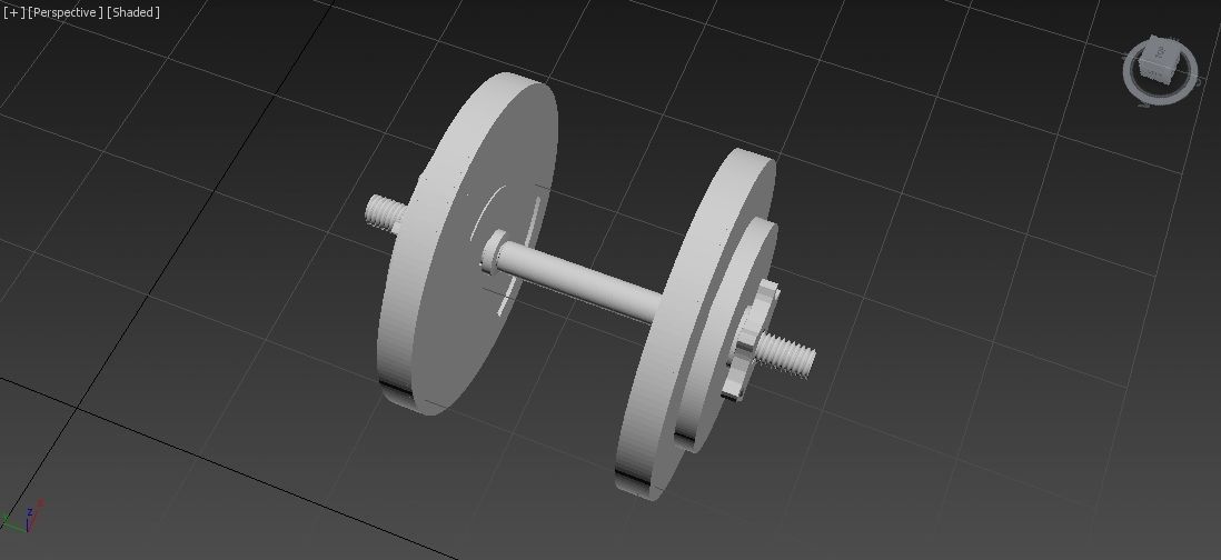 Adjustable Dumbbell - 16 Kg - Gym Equipment Low-poly 3D model_20