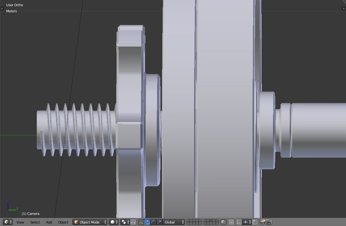 Adjustable Dumbbell - 16 Kg - Gym Equipment Low-poly 3D model_13