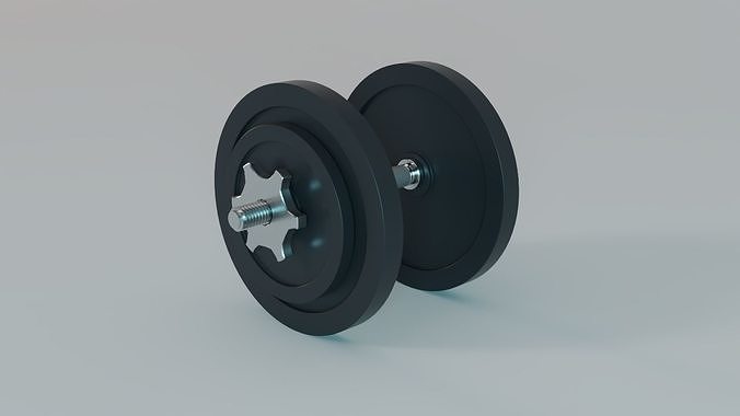 Adjustable Dumbbell - 16 Kg - Gym Equipment Low-poly 3D model