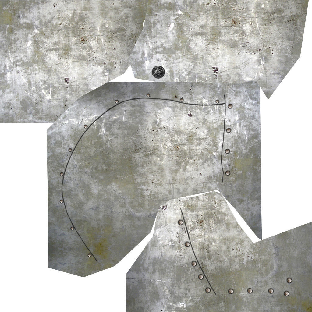 knight helmet Low-poly 3D model_30