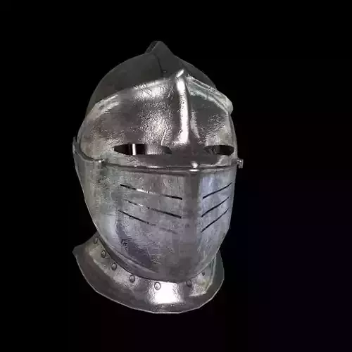 knight helmet Low-poly 3D model