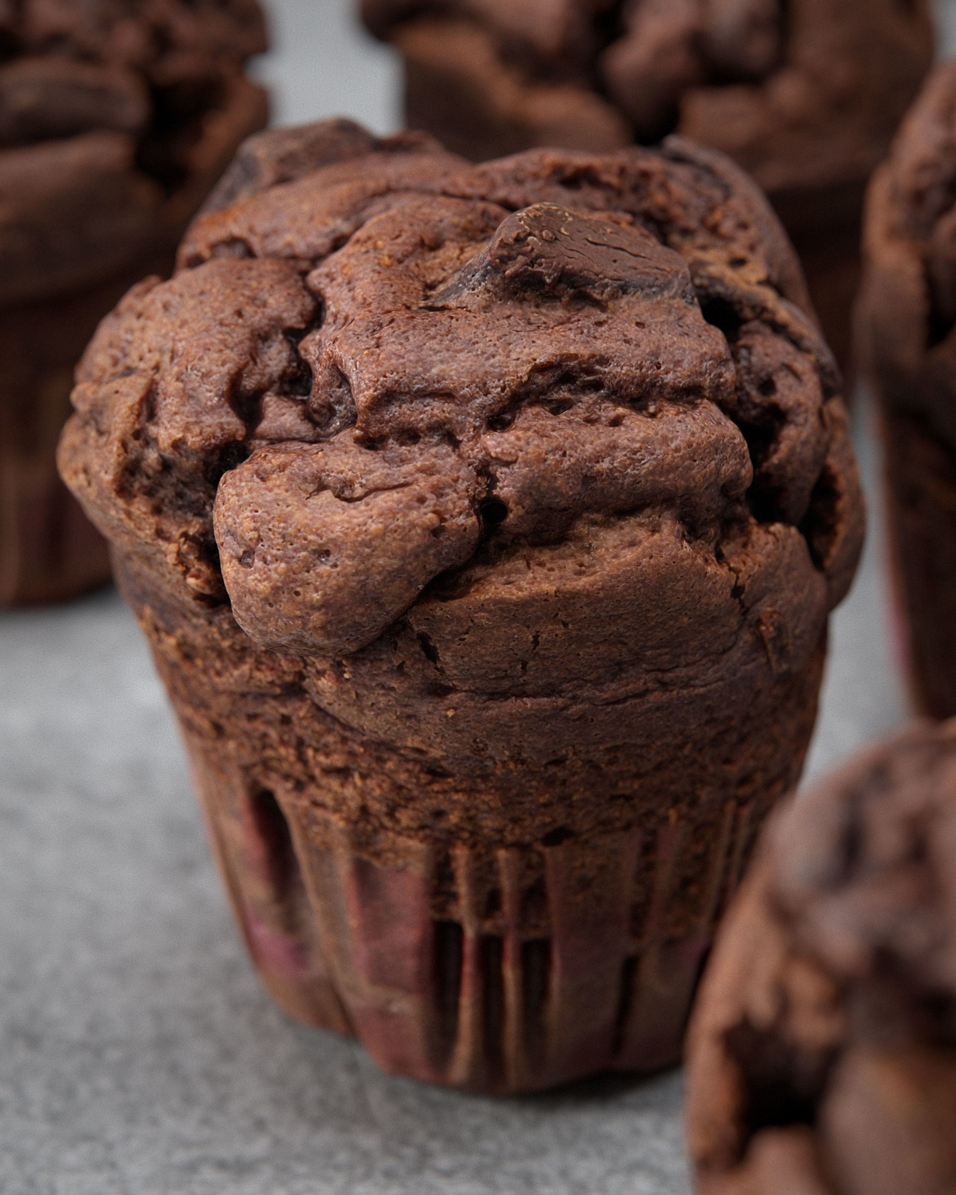 Chocolate muffin 3D model_2
