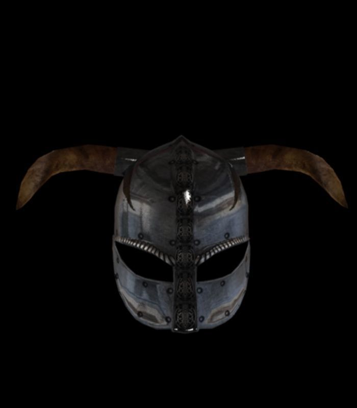 viking helmet Low-poly 3D model_2