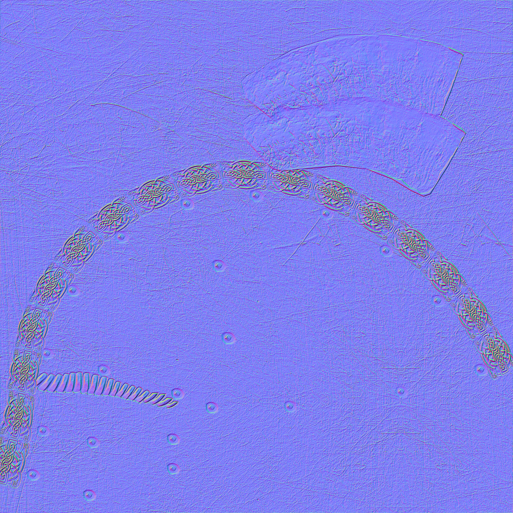 viking helmet Low-poly 3D model_7