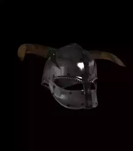 viking helmet Low-poly 3D model