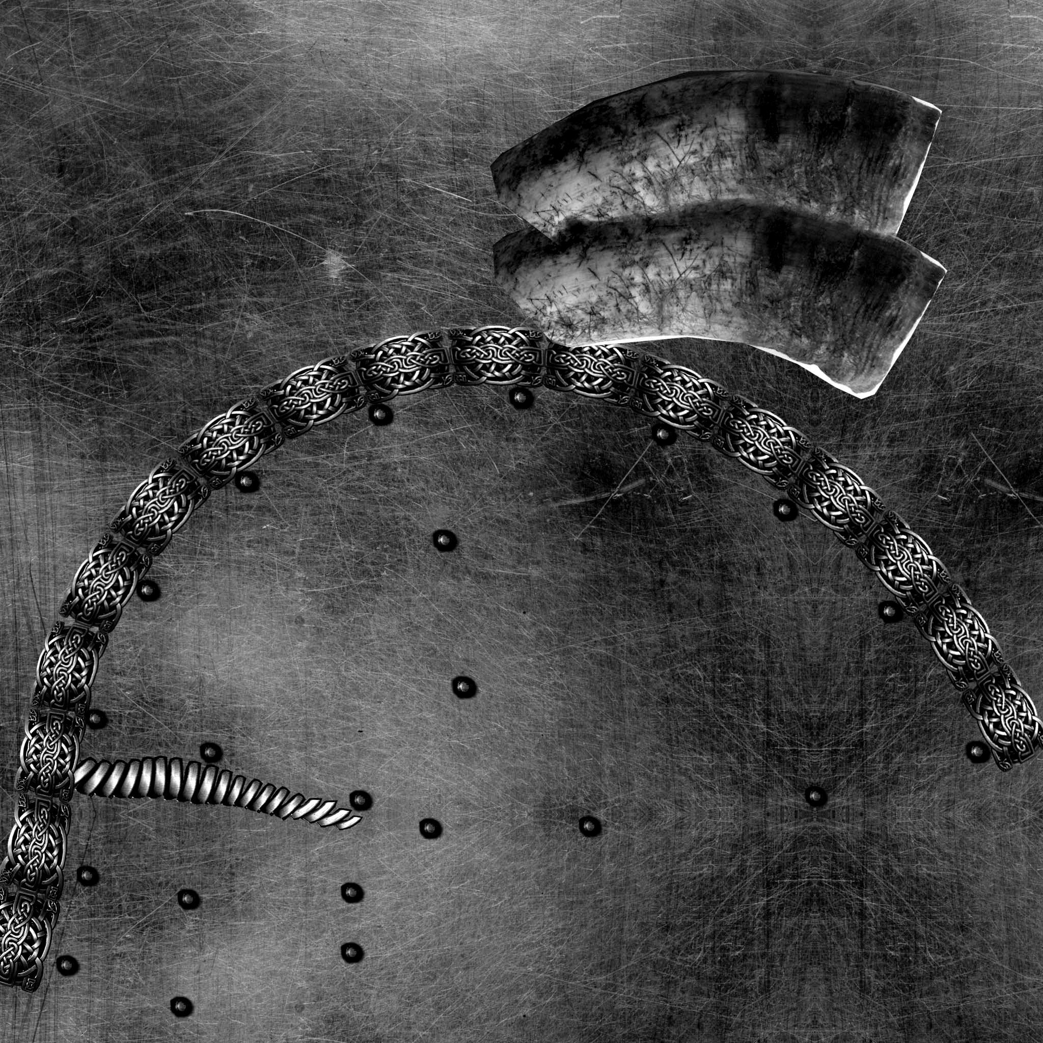 viking helmet Low-poly 3D model_6