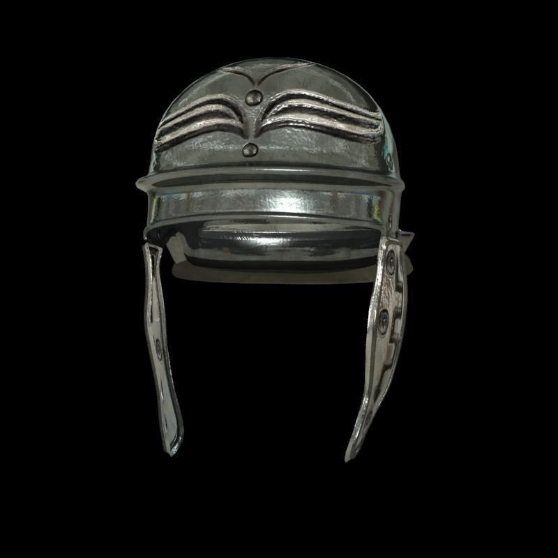 medieval helmet colection Low-poly 3D model_67