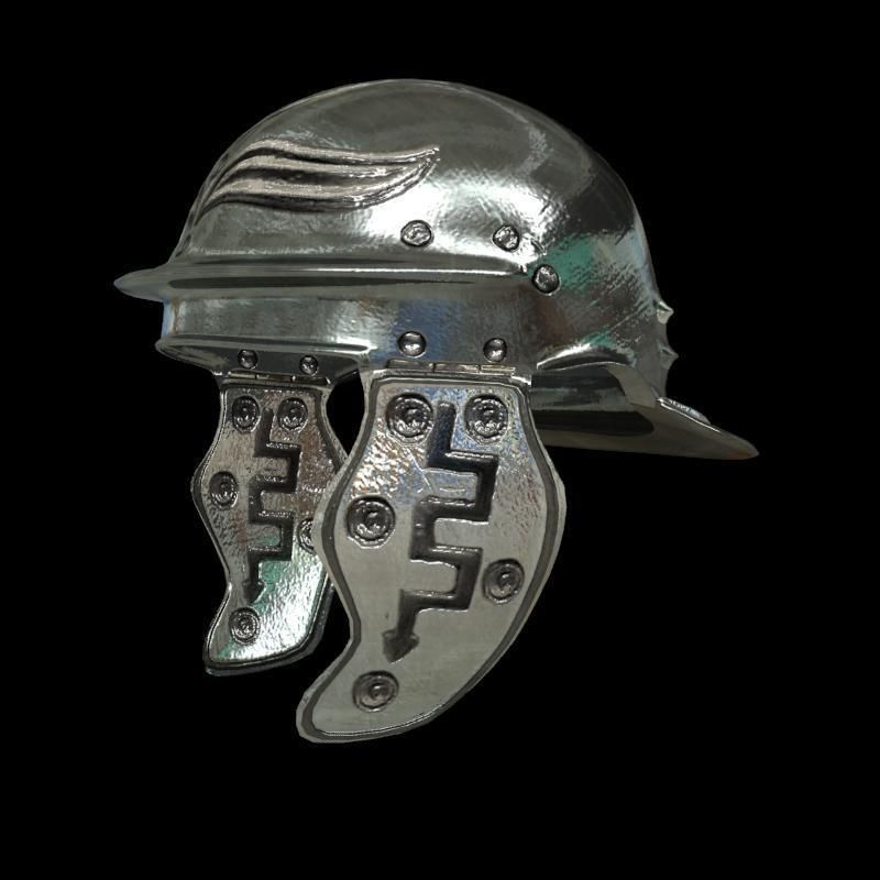 medieval helmet colection Low-poly 3D model_48