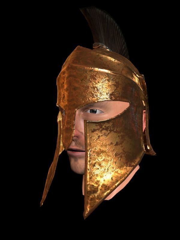 medieval helmet colection Low-poly 3D model_22