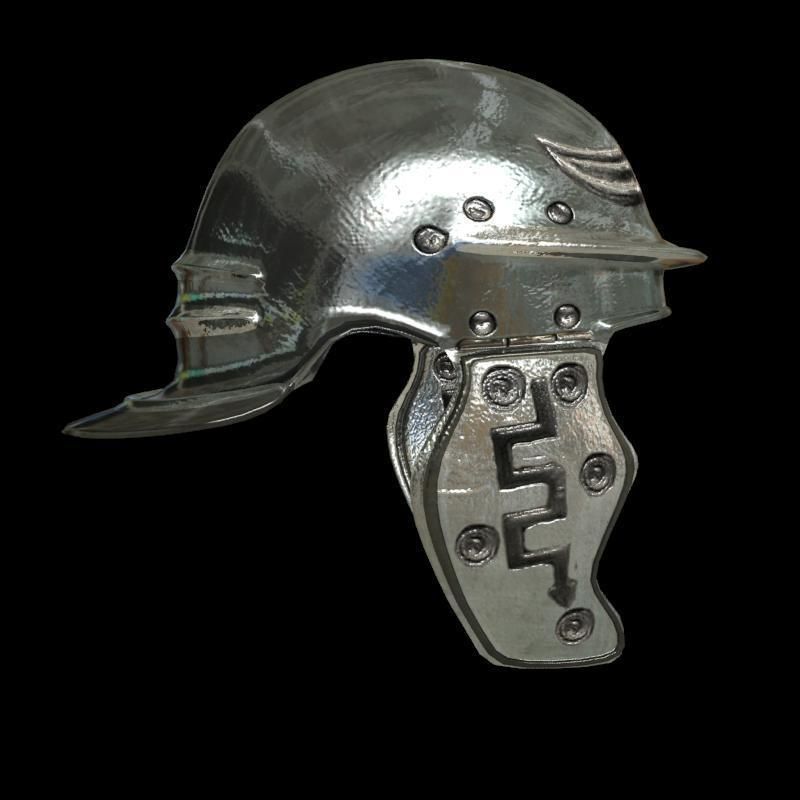 medieval helmet colection Low-poly 3D model_60