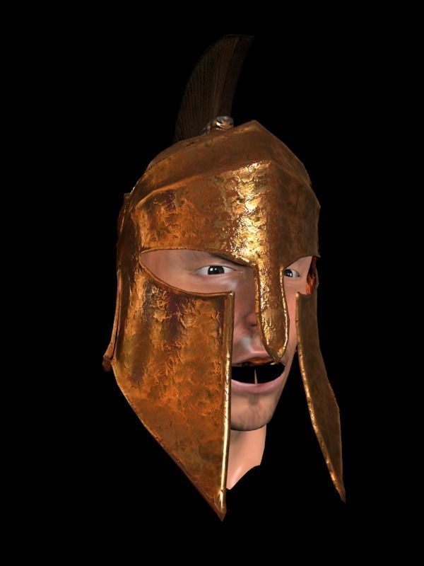 medieval helmet colection Low-poly 3D model_27