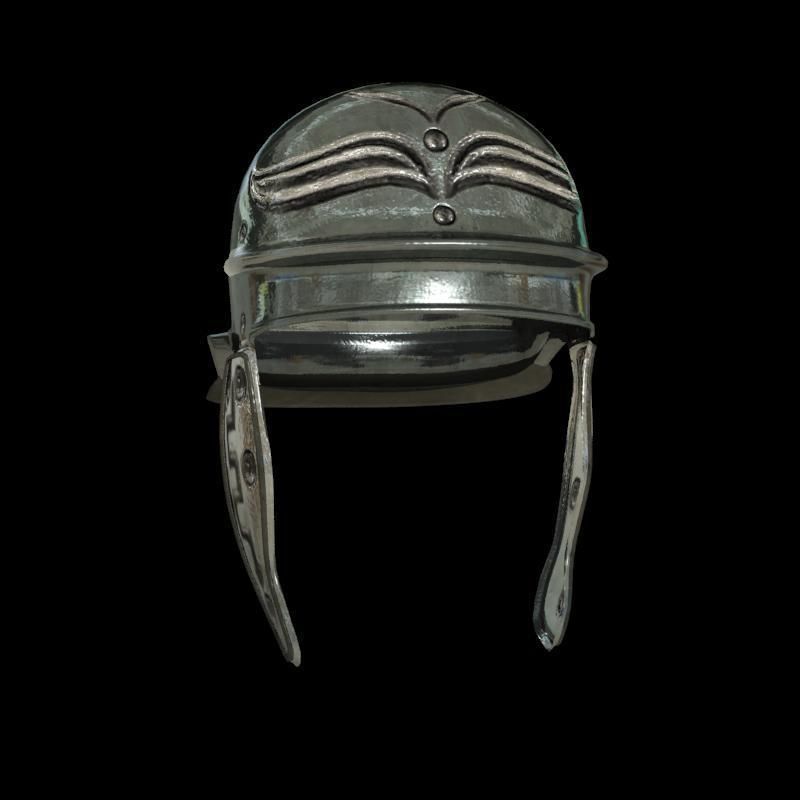 medieval helmet colection Low-poly 3D model_64