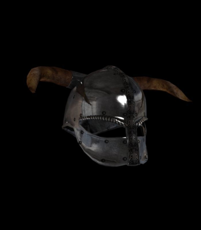 medieval helmet colection Low-poly 3D model_1