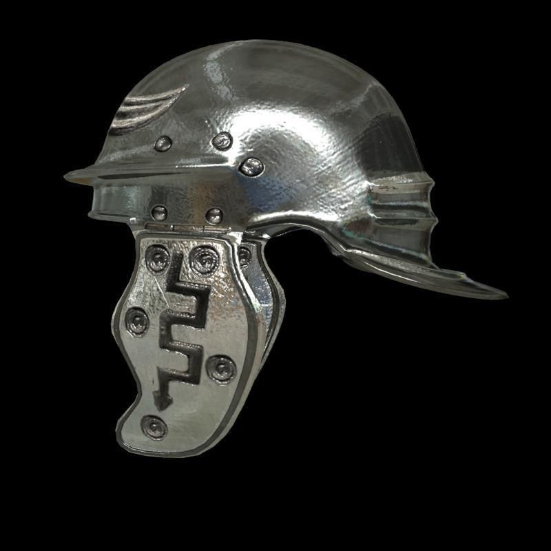 medieval helmet colection Low-poly 3D model_49