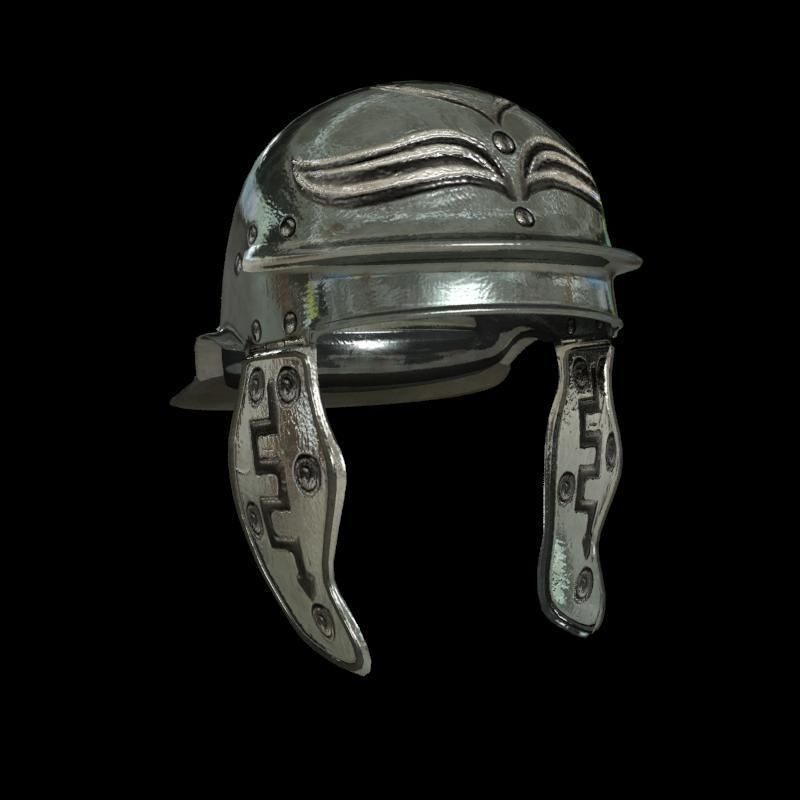 medieval helmet colection Low-poly 3D model_65