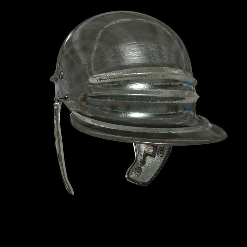 medieval helmet colection Low-poly 3D model_54