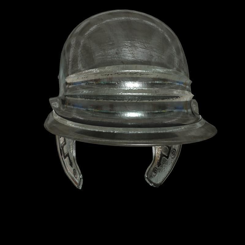 medieval helmet colection Low-poly 3D model_55