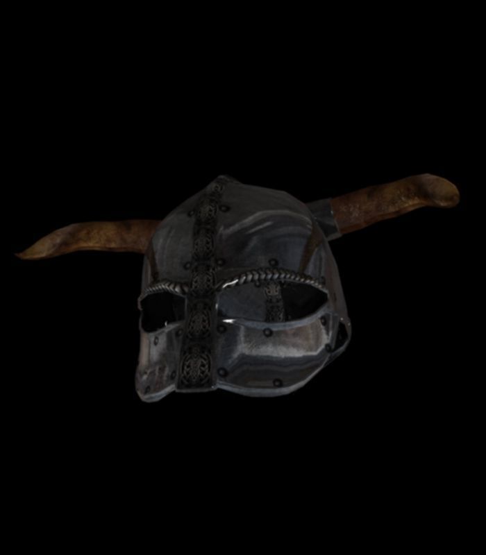 medieval helmet colection Low-poly 3D model_2