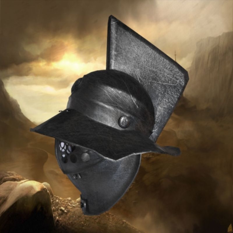 medieval helmet colection Low-poly 3D model_8