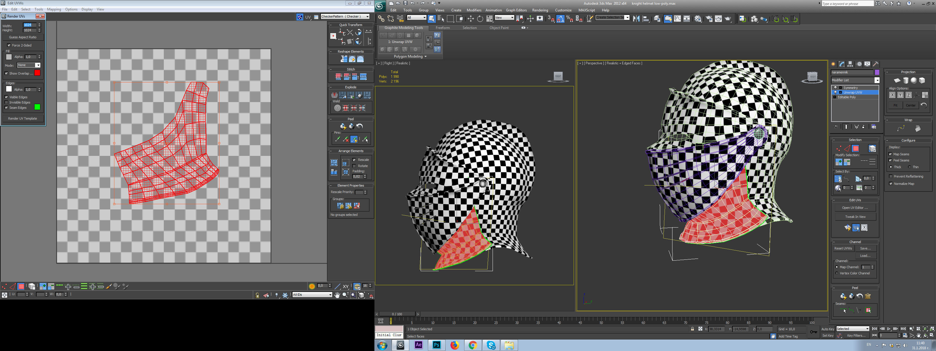 medieval helmet colection Low-poly 3D model_38