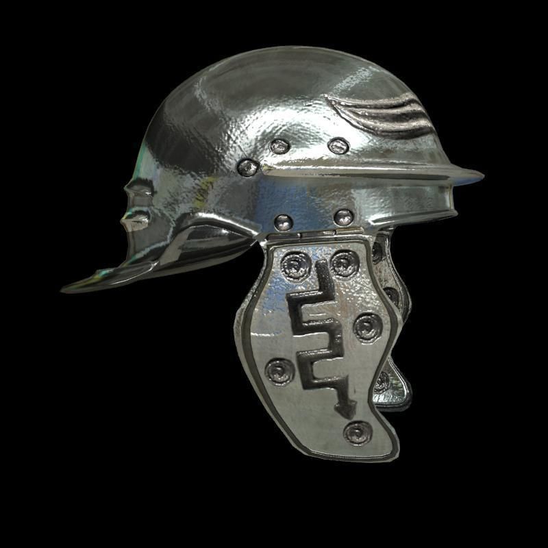 medieval helmet colection Low-poly 3D model_61