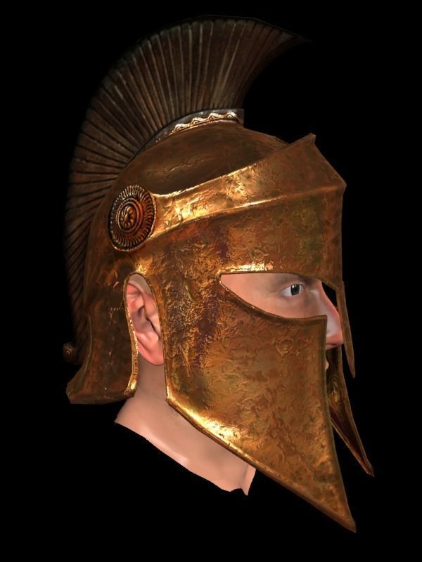 medieval helmet colection Low-poly 3D model_21