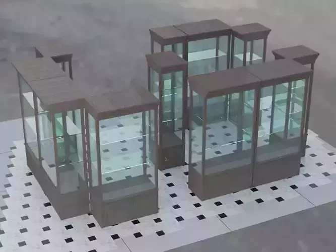 commercial pavilion 3D model
