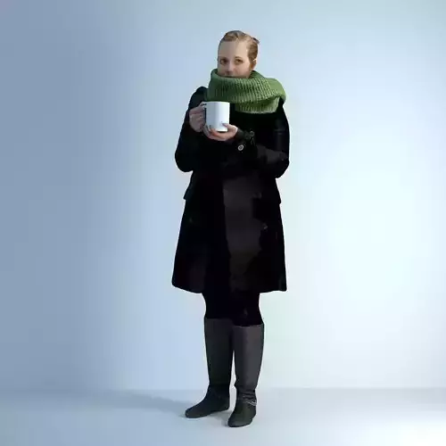 3D Scan Woman Winter 004