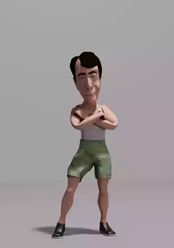 Rigged Cartoon Stylized man