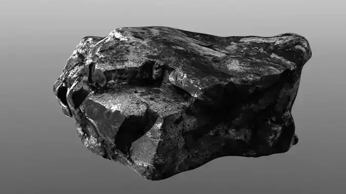 Rock low poly 3D model