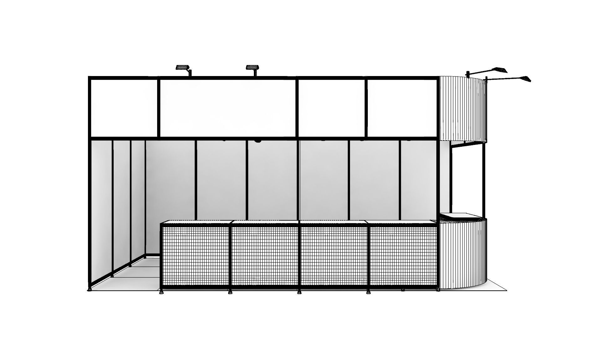 exhibition stand design 3D model_5