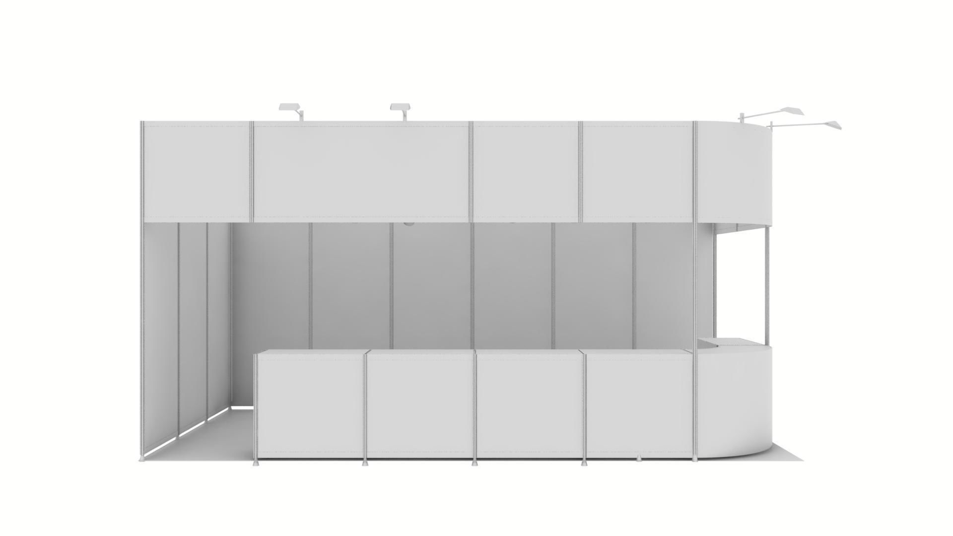 exhibition stand design 3D model_2