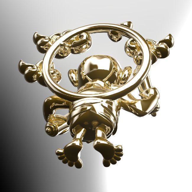 Rai-Jin gold monkey 3D print model_4