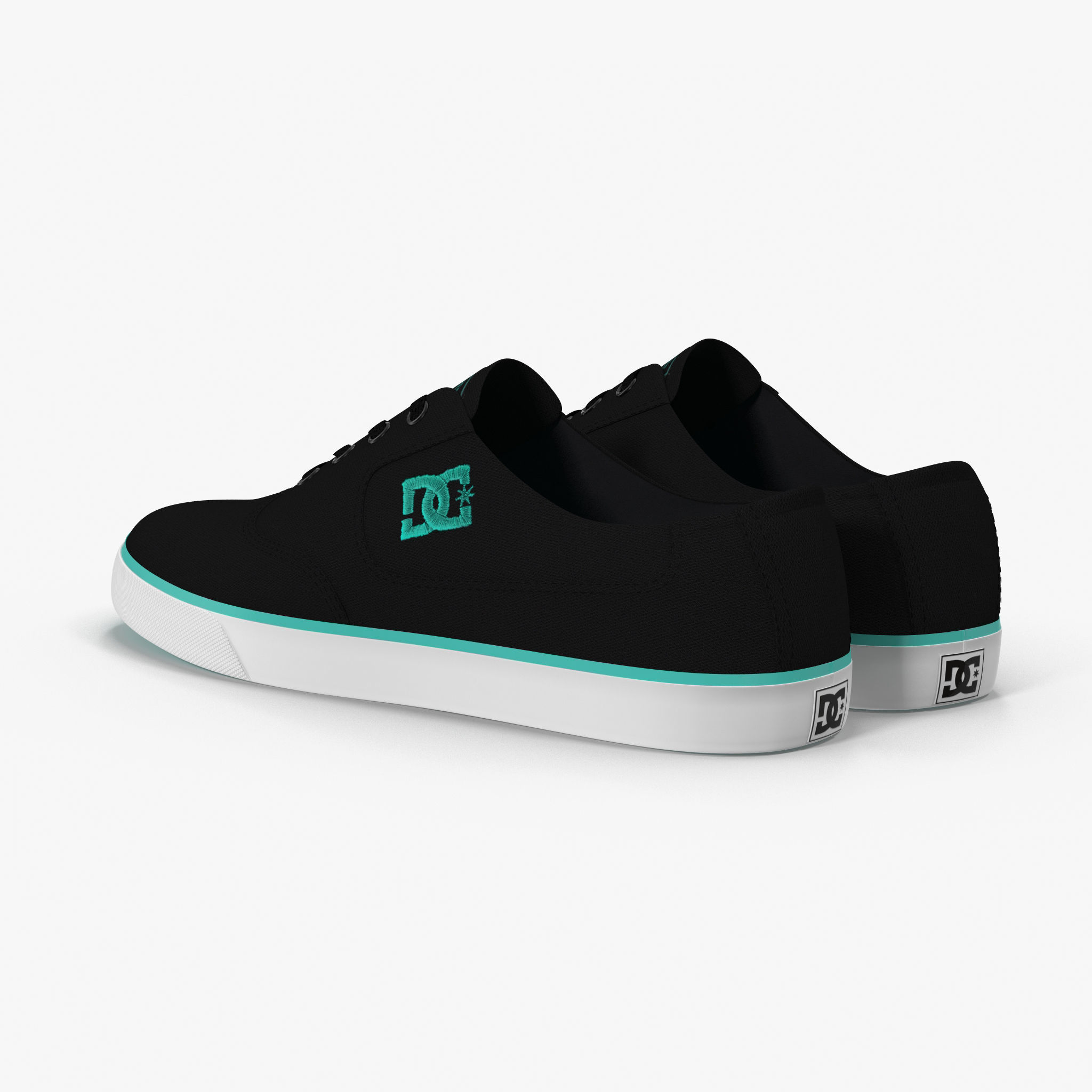 DC Shoes - Flash TX - 10 Colors Low-poly 3D model_16