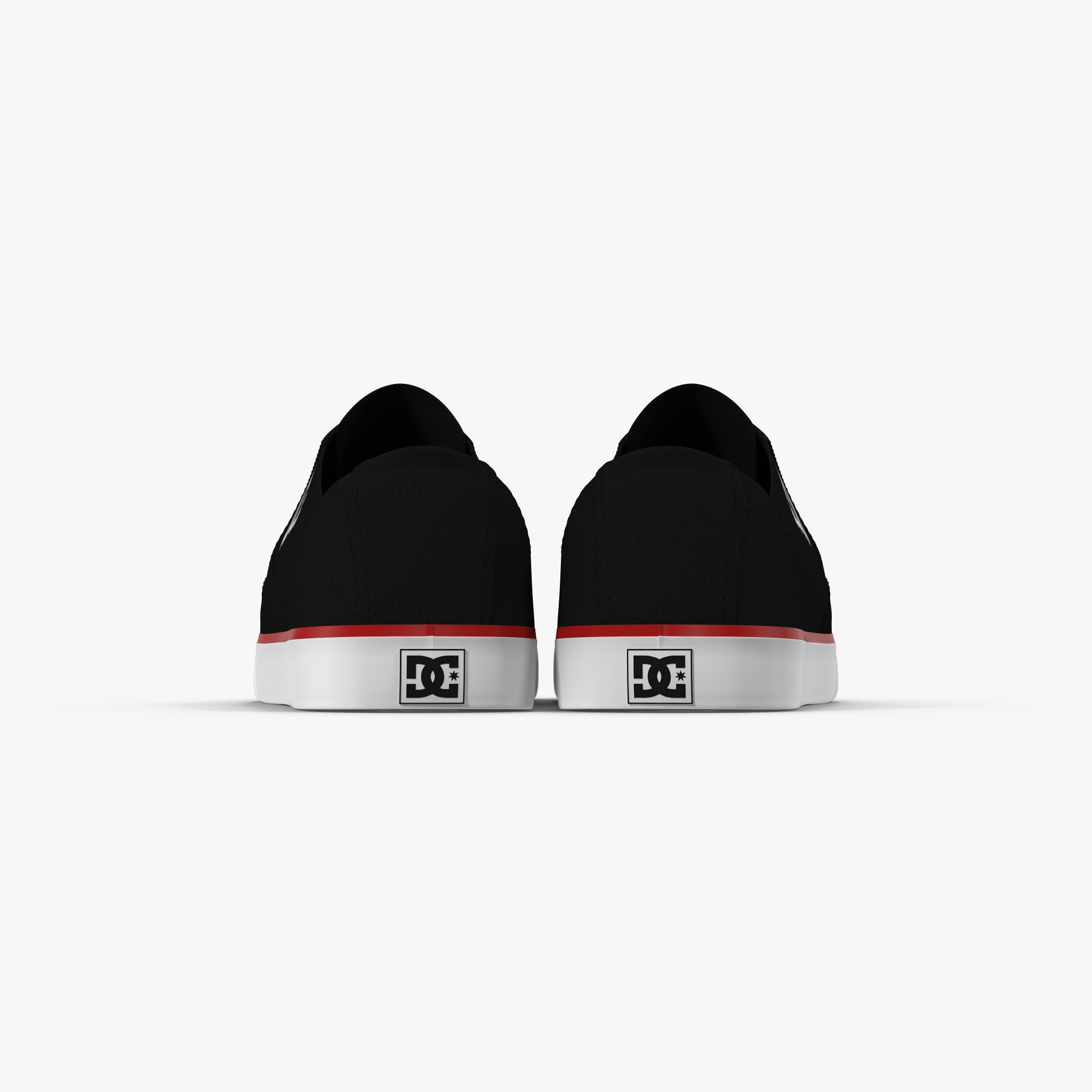 DC Shoes - Flash TX - 10 Colors Low-poly 3D model_11