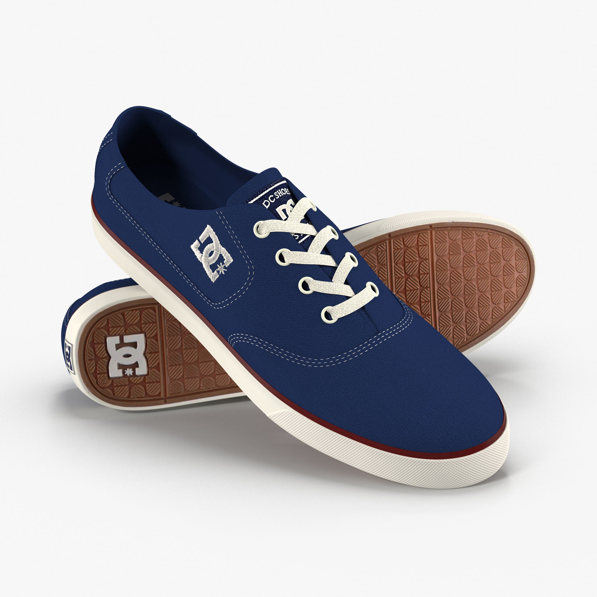 DC Shoes - Flash TX - 10 Colors Low-poly 3D model_32